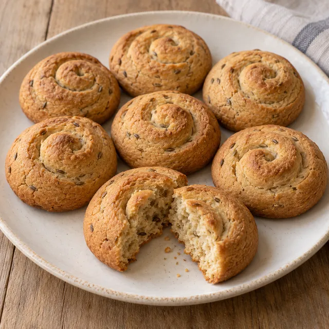 Biscotti di San Martino all’anice a chiocciola, con crosta dorata e centro asciutto