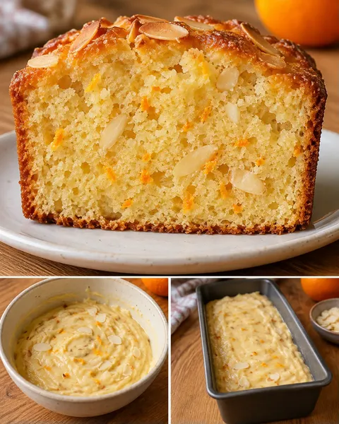 Plumcake al burro — arancia, mandorle