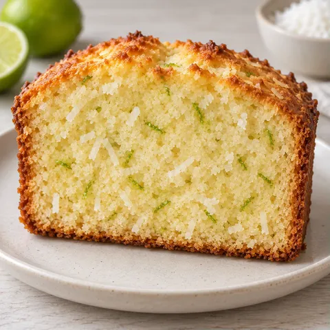 Plumcake al burro — cocco, lime