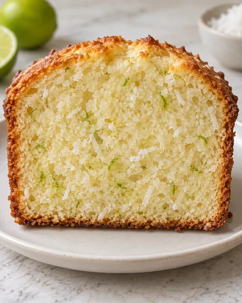 Plumcake al burro — cocco, lime