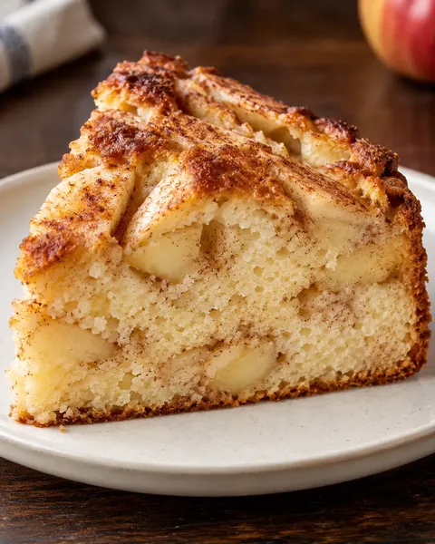 Torta allo yogurt — mele, cannella
