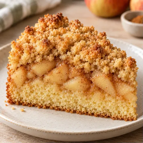 Torta con crumble — mele, cannella