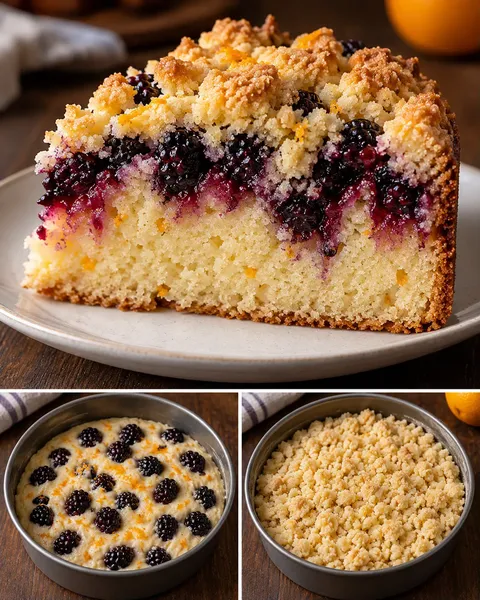 Torta con crumble — more, arancia