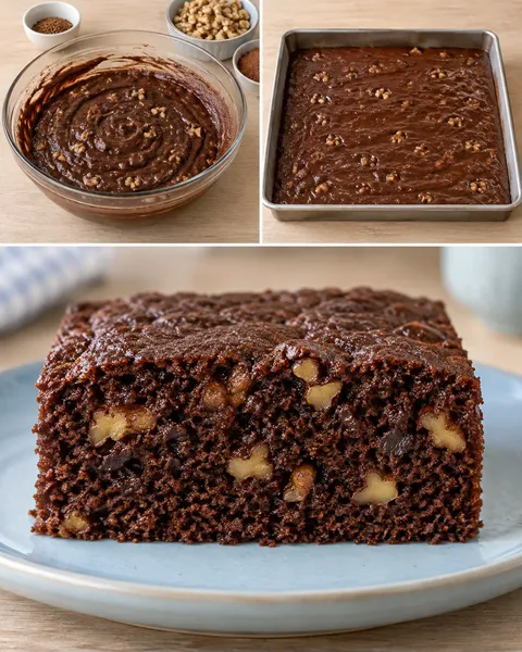 Torta al cacao — caffè, noci