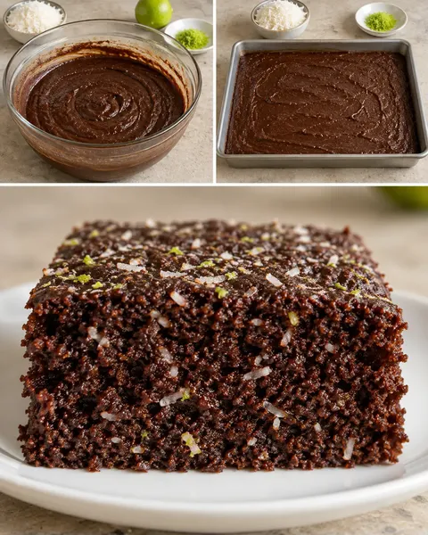 Torta al cacao — cocco, lime