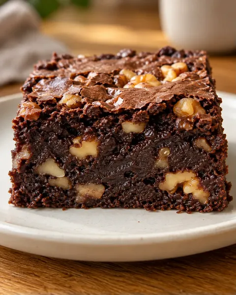 Brownie — caffè, noci