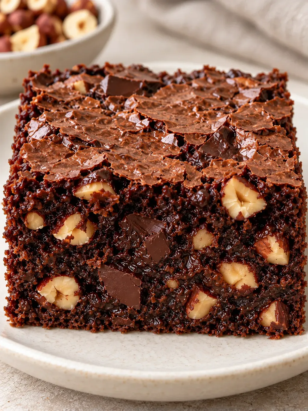 Brownie — cioccolato fondente, nocciole