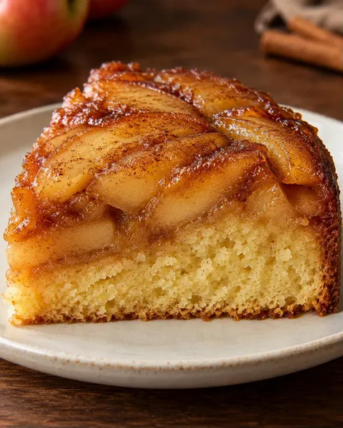 Torta rovesciata — mele, cannella