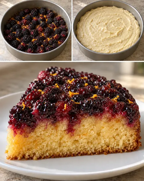Torta rovesciata — more, arancia
