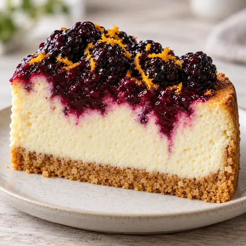 Cheesecake al forno — more, arancia