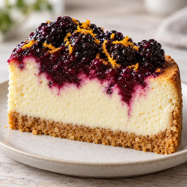 Cheesecake al forno — more, arancia