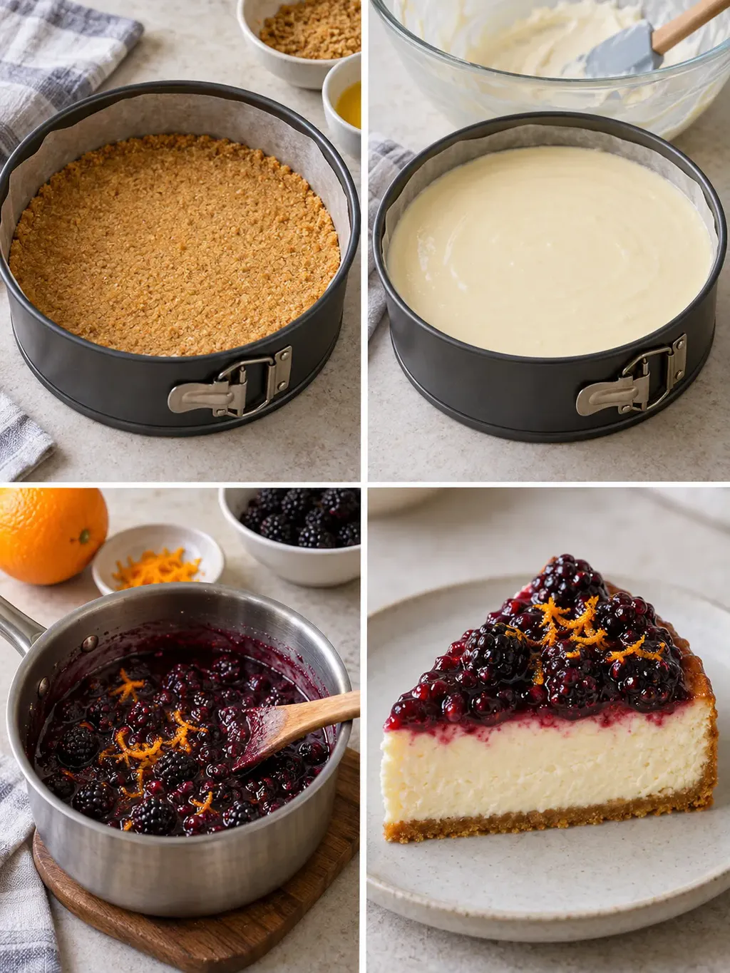 Cheesecake al forno — more, arancia