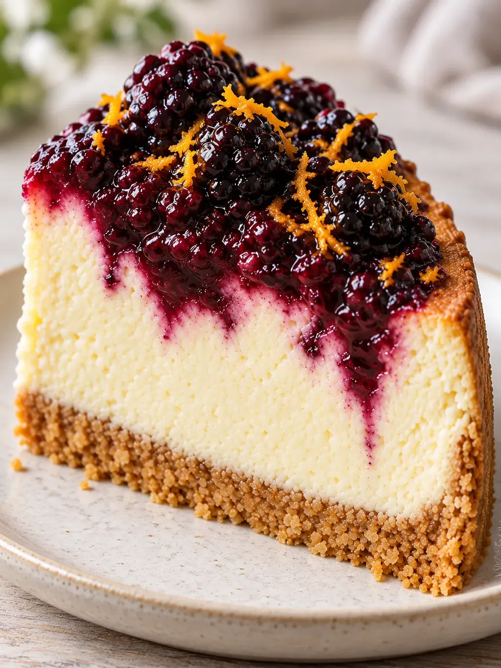 Cheesecake al forno — more, arancia