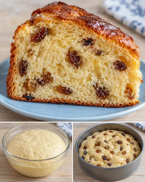 Dolce lievitato — uvetta, vaniglia