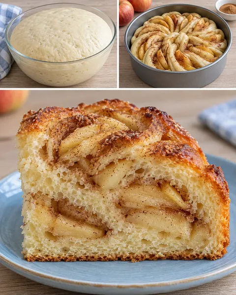 Dolce lievitato — mele, cannella