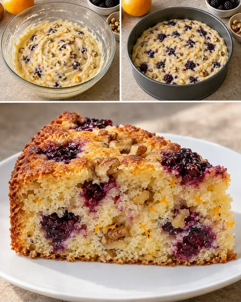 Torta allo yogurt — more, arancia, noci